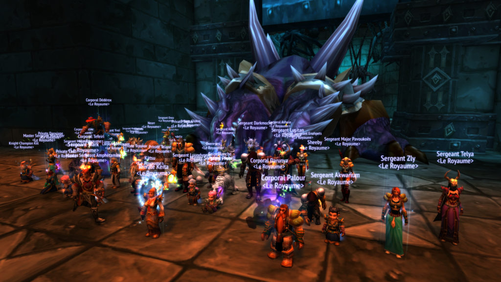 La guilde devant Chromaggus vaincu